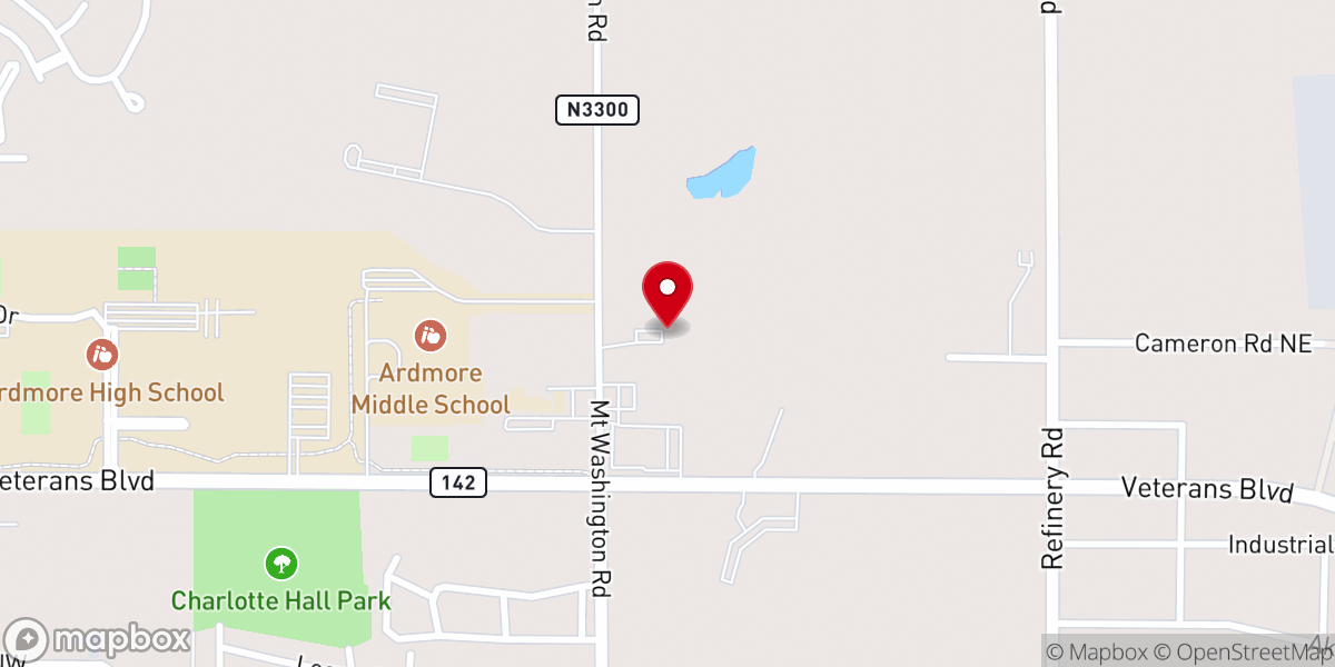 Map showing location of now it is Grace Baptist Church