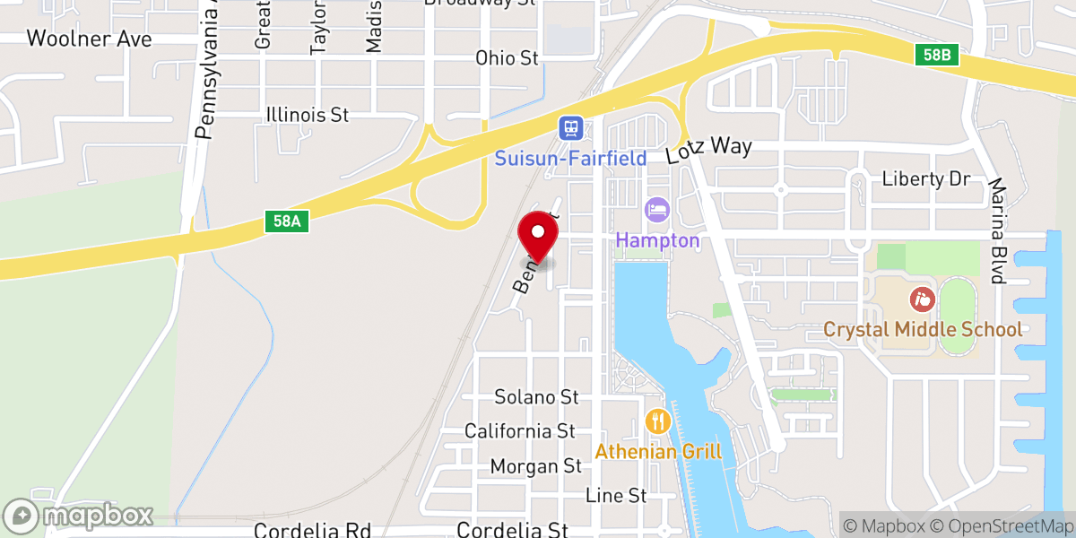 Map showing location of Edge Community Church