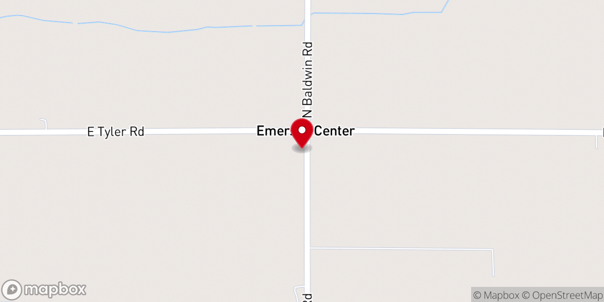 Map showing location of Beebe Church