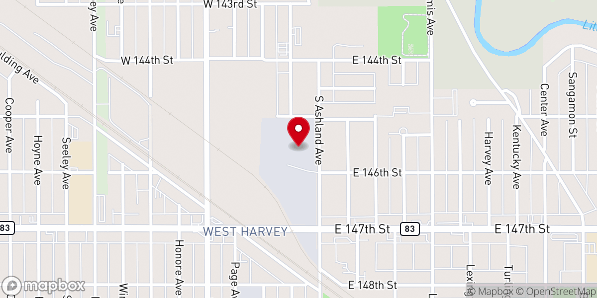 Map showing location of Kizer Memorial Ministries