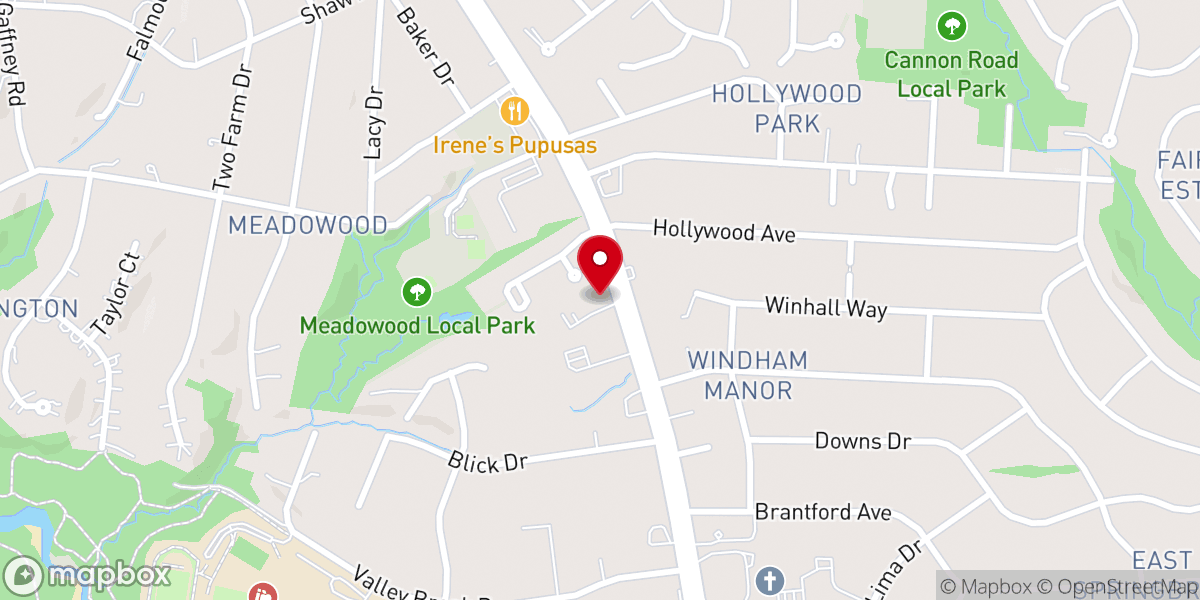 Map showing location of New Hampshire Ave Gospel Chapel
