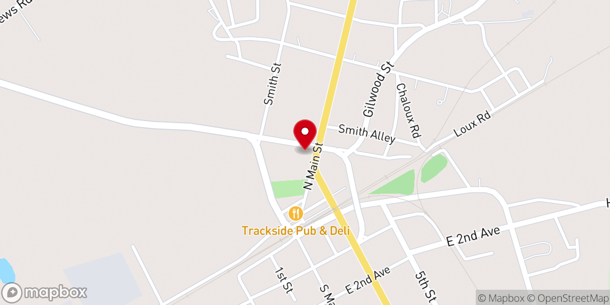 Map showing location of Tennille Baptist Church