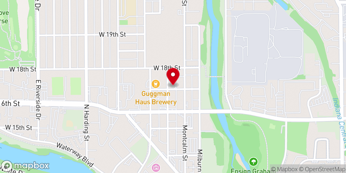 Map showing location of Guiding Light Church Assembly