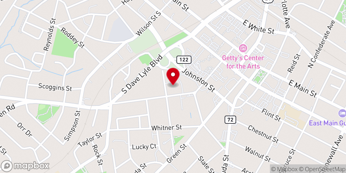 Map showing location of New Covenant Missionary Baptist Church