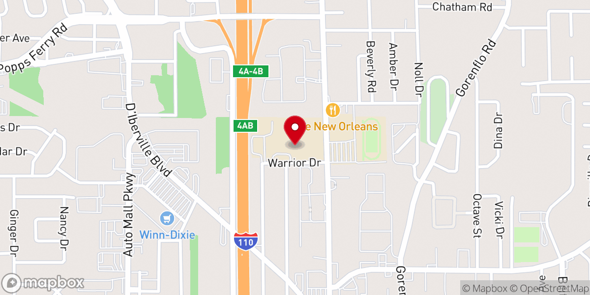 Map showing location of Mosaic Church Harrison County Campus