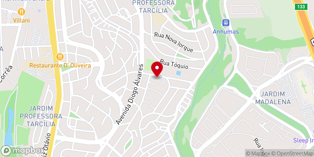 Map showing location of IBACAMP - Igreja Batista Apostólica de Campinas