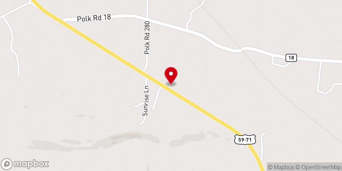 Map showing location of Midway Pentecostal Church