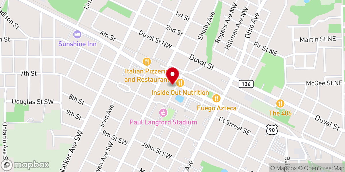 Map showing location of First Baptist Church of Live Oak - Food Distribution Center