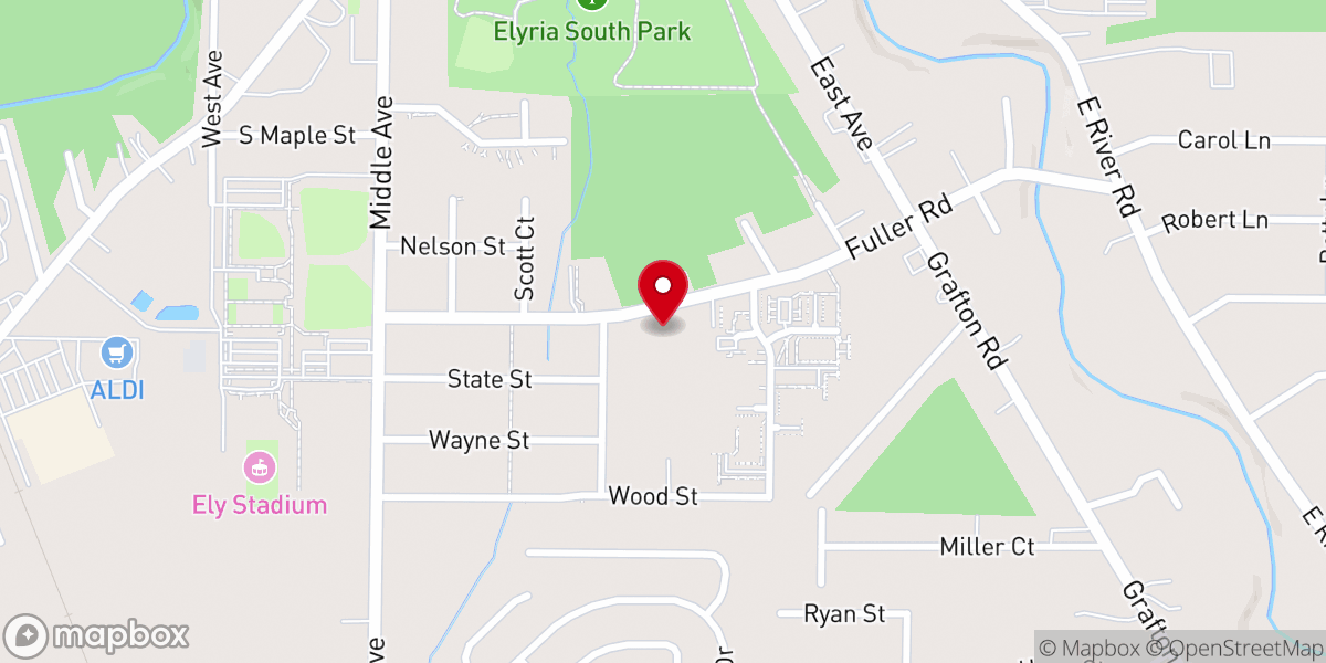 Map showing location of Unity Baptist Church