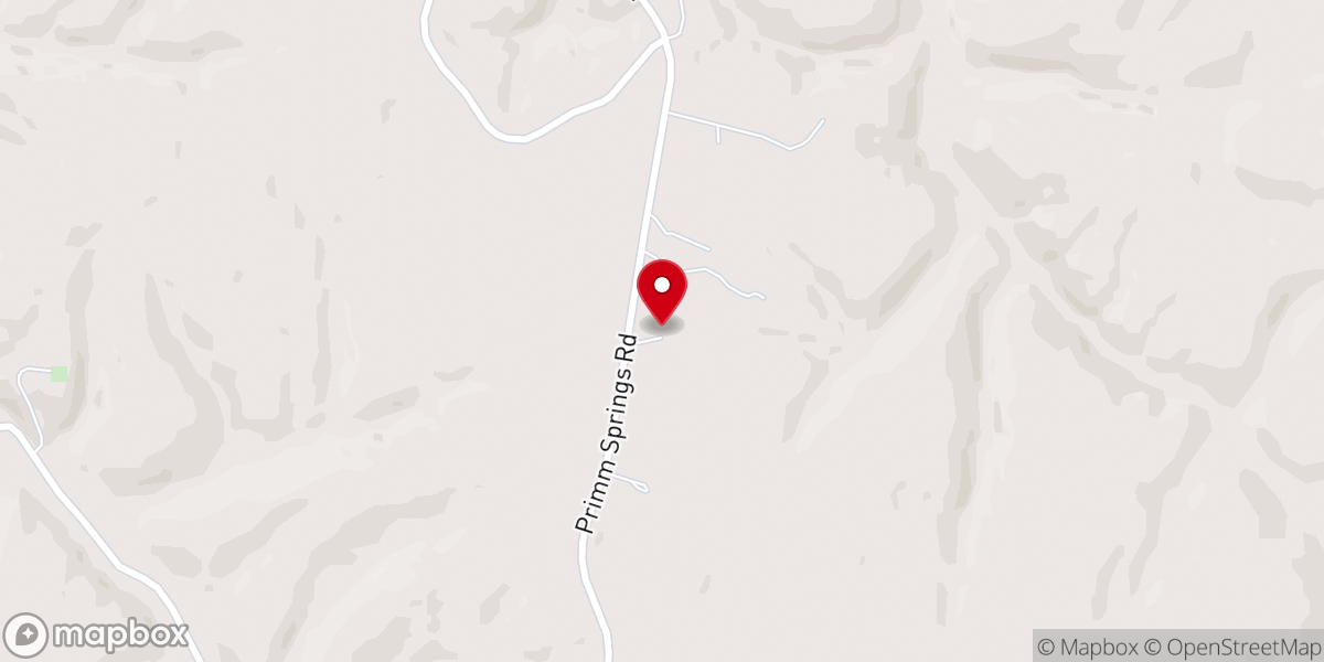 Map showing location of Above Rubies