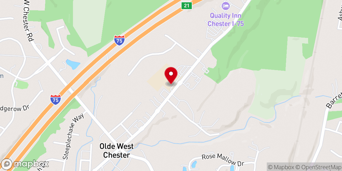 Map showing location of Banner of Love Church West Chester, OH 45069
