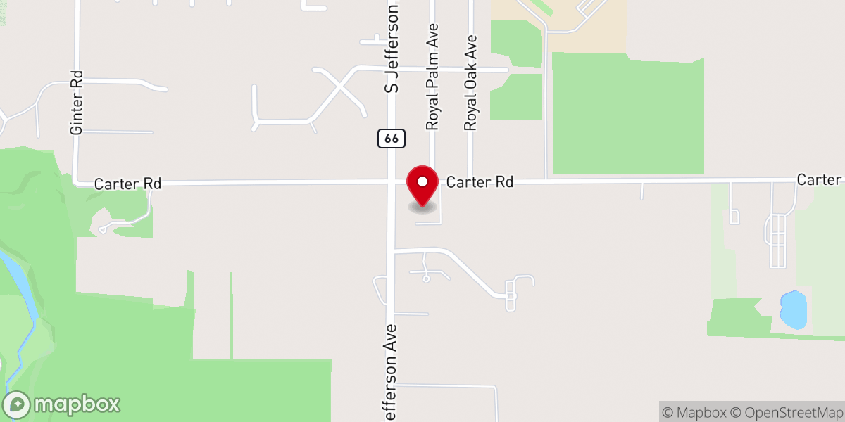 Map showing location of Christ Our Savior Lutheran Church