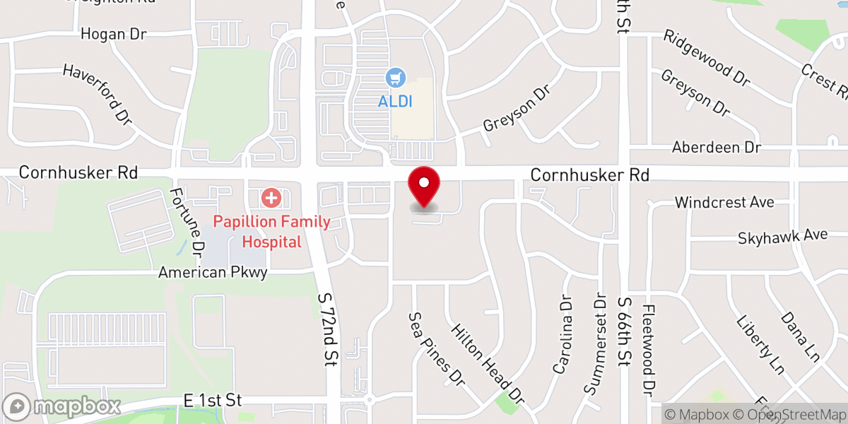 Map showing location of Heritage Hill Church of the Nazarene