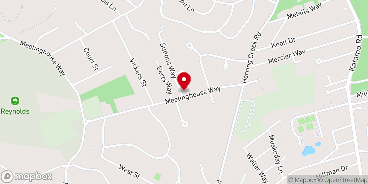 Map showing location of Faith Community Church