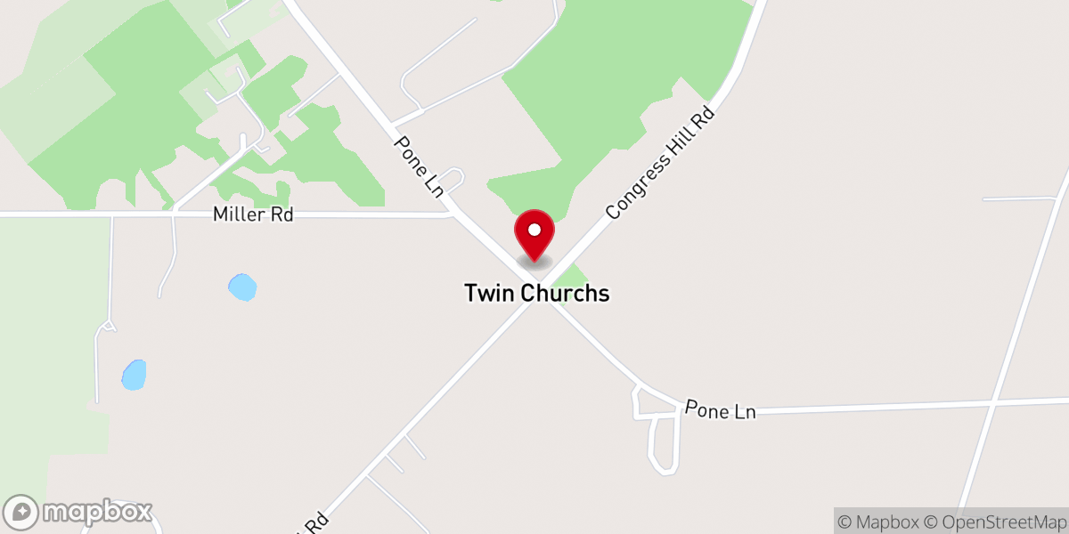 Map showing location of Congress Hill Church of God