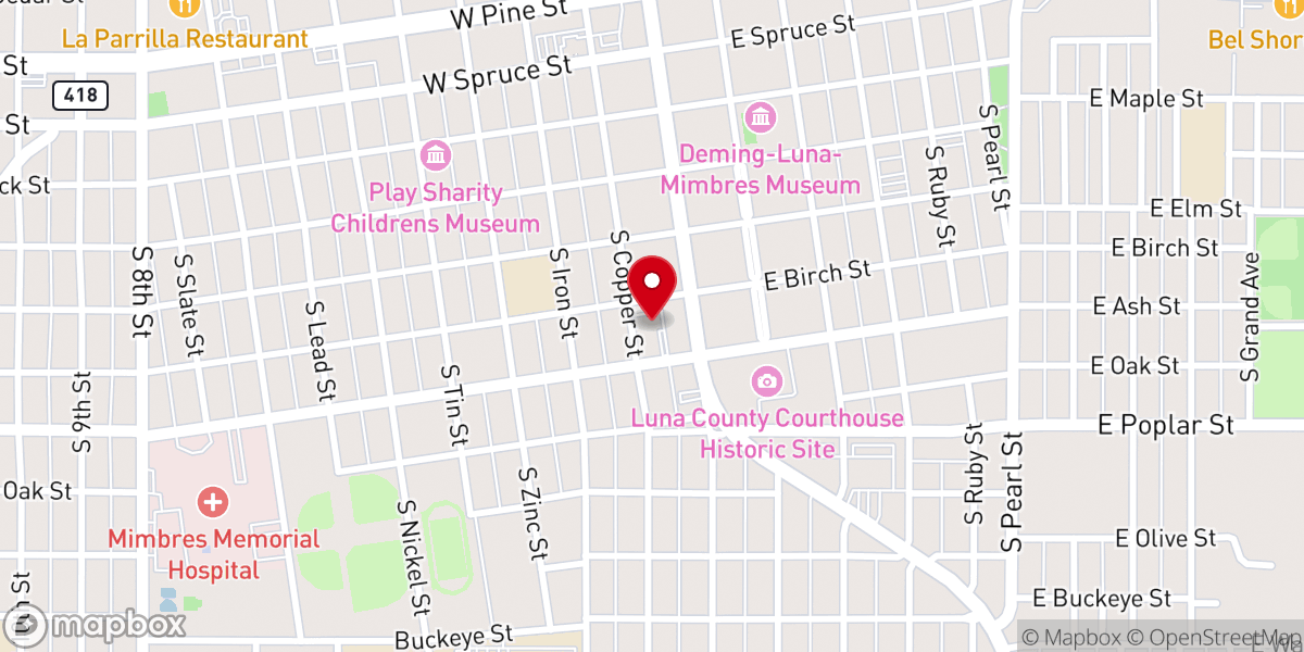 Map showing location of Holy Family Catholic Church