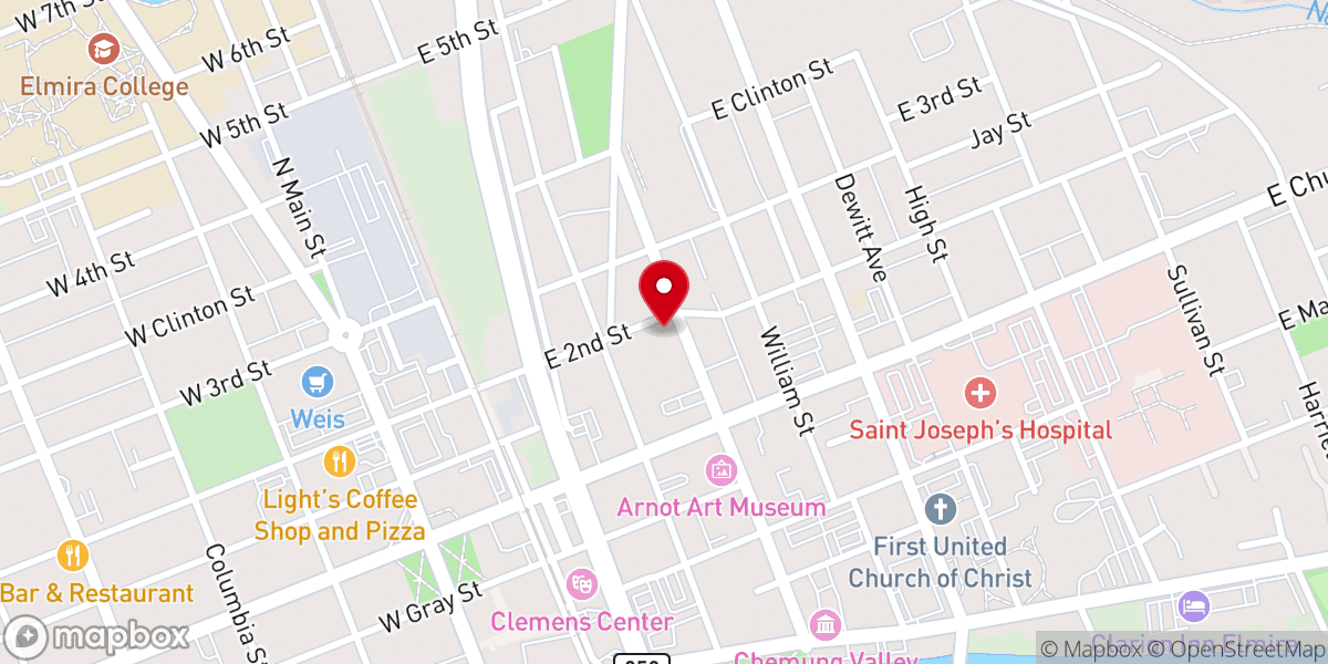 Map showing location of New Life Church