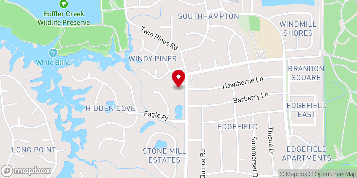 Map showing location of St Mark United Methodist Church