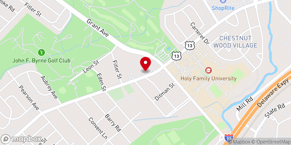 Map showing location of St. Katherine of Siena Catholic Church