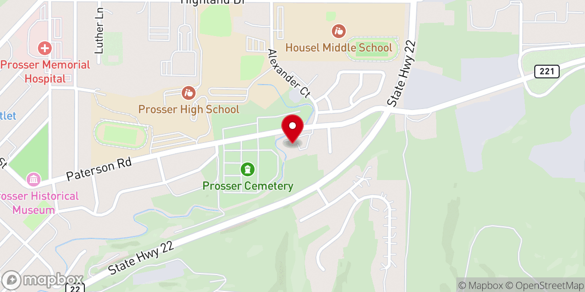 Map showing location of Friendship Baptist Church
