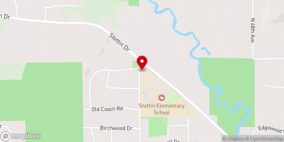 Map showing location of Christ the Rock Baptist Church