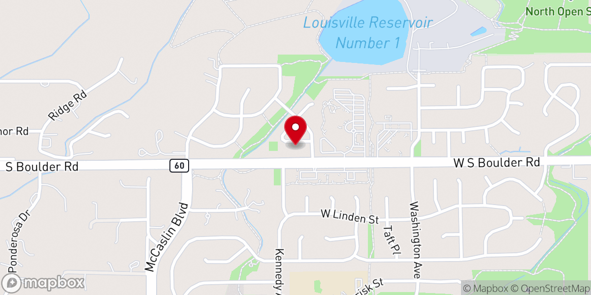 Map showing location of Boulder Colorado Stake Center