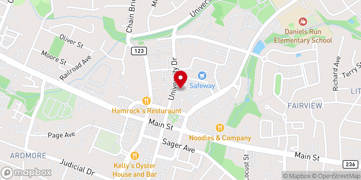 Map showing location of Holy Ascension Orthodox Church