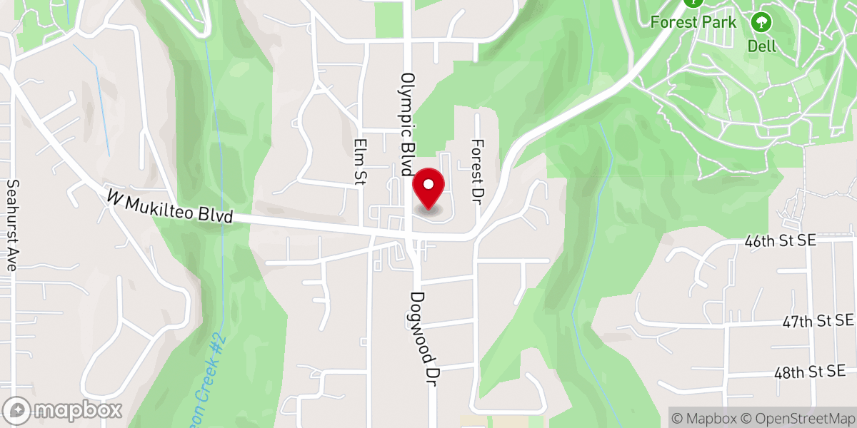 Map showing location of Our Saviors Lutheran Church