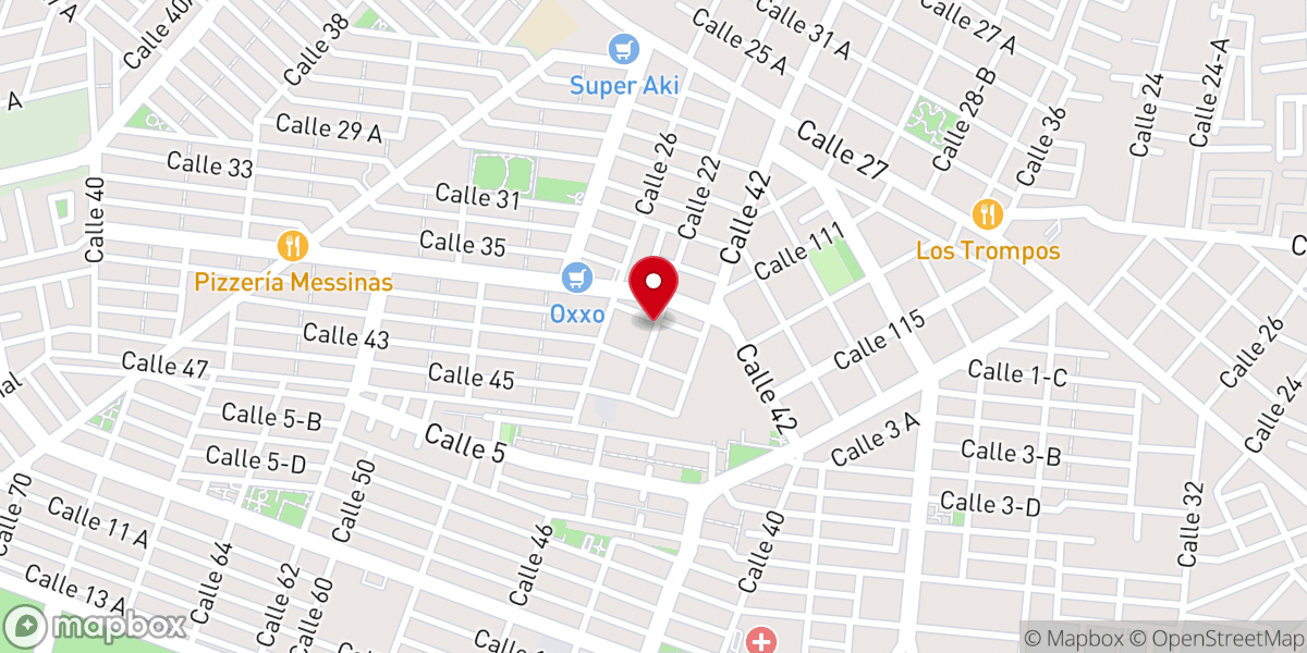 Map showing location of IBI Mérida