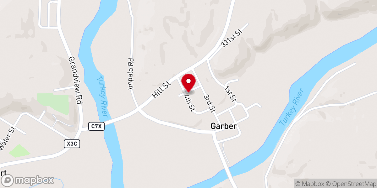 Map showing location of St John's Congregational Chur9ch