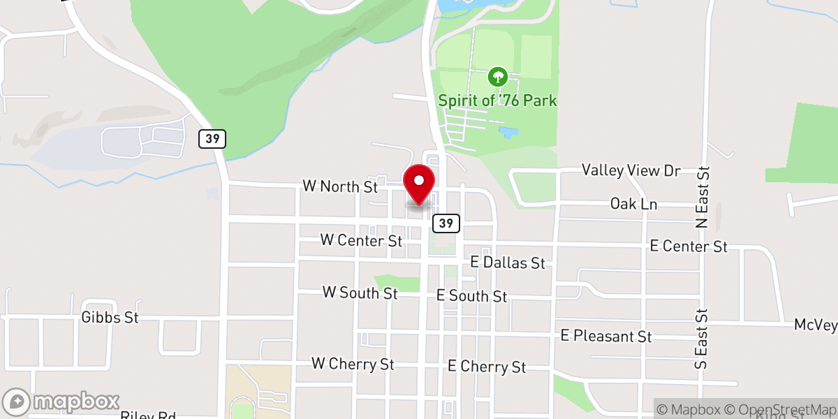 Map showing location of Area 238 Student Ministries