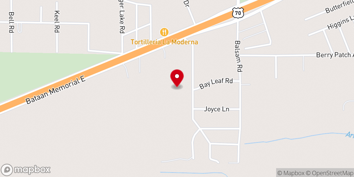 Map showing location of Santa Rosa De Lima Catholic Church