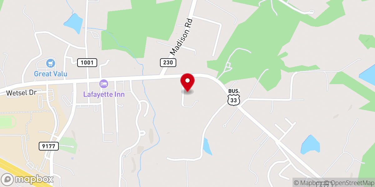 Map showing location of Shiloh Baptist Church