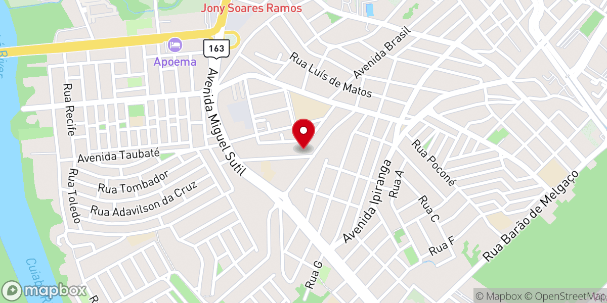 Map showing location of Igreja Evangélica Assembléia de Deus Bairro Cidade Alta
