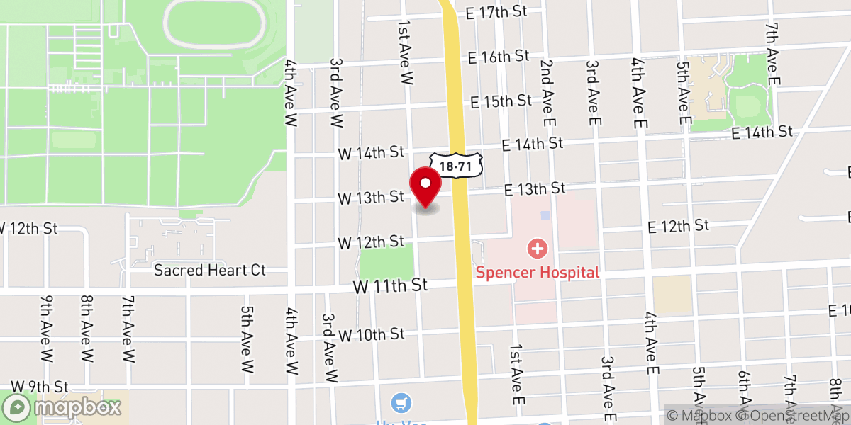 Map showing location of First Congregational Church
