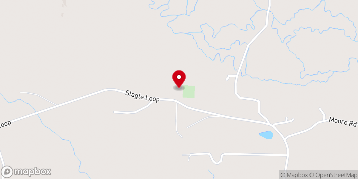 Map showing location of Antioch Baptist Church