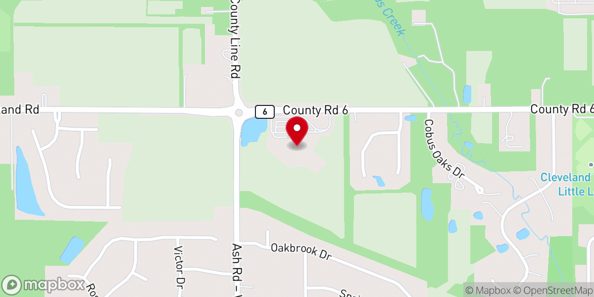 Map showing location of Trinity Lutheran Church & School