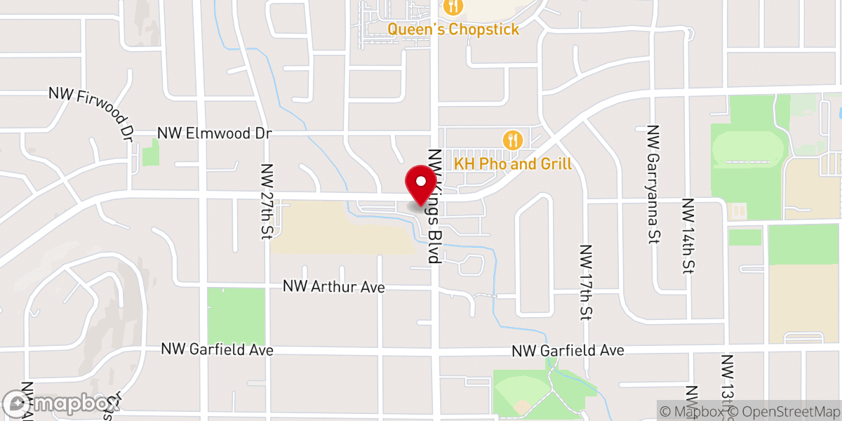 Map showing location of Kings Circle