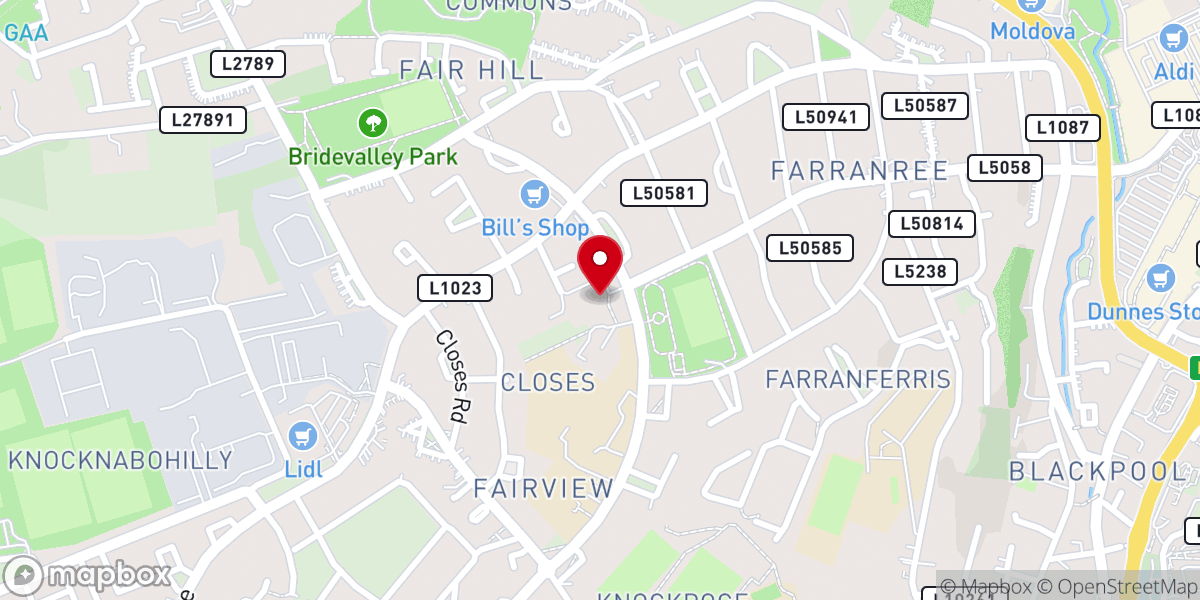 Map showing location of Church of the Resurrection