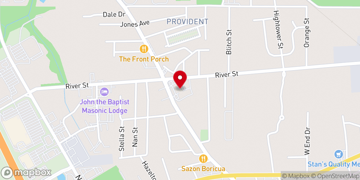 Map showing location of Azalea City Church of God