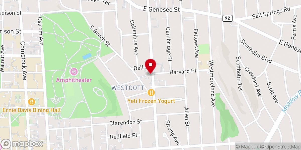Map showing location of University Christian Fellowship
