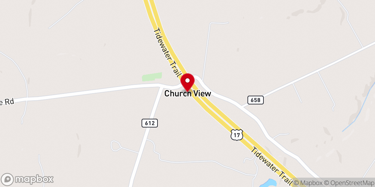 Map showing location of Church View