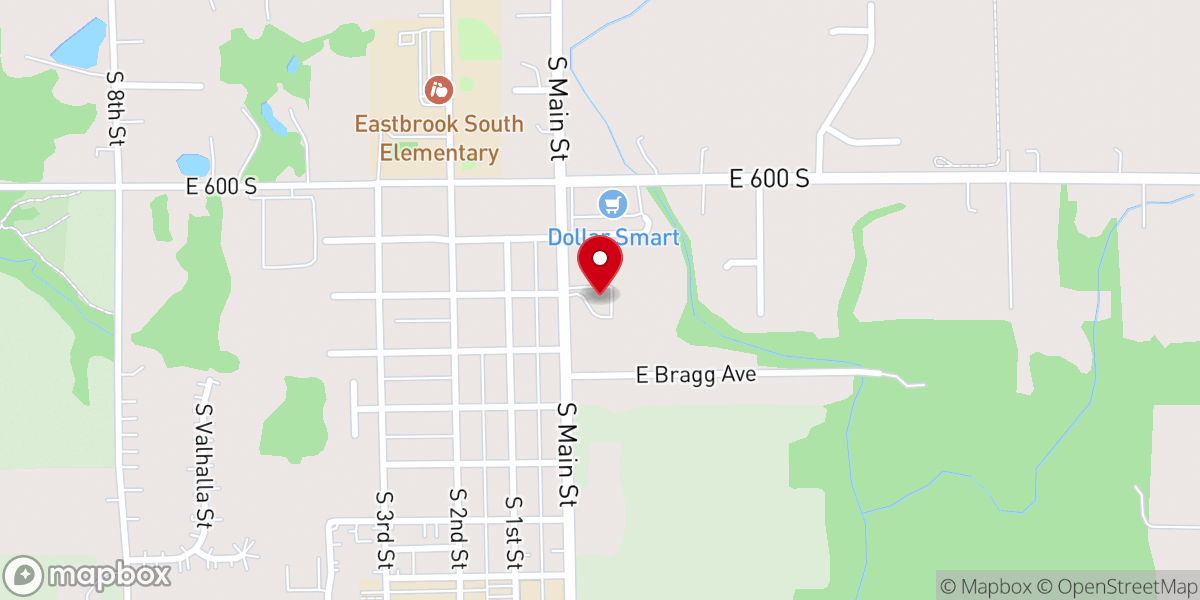 Map showing location of Upland Friends Church
