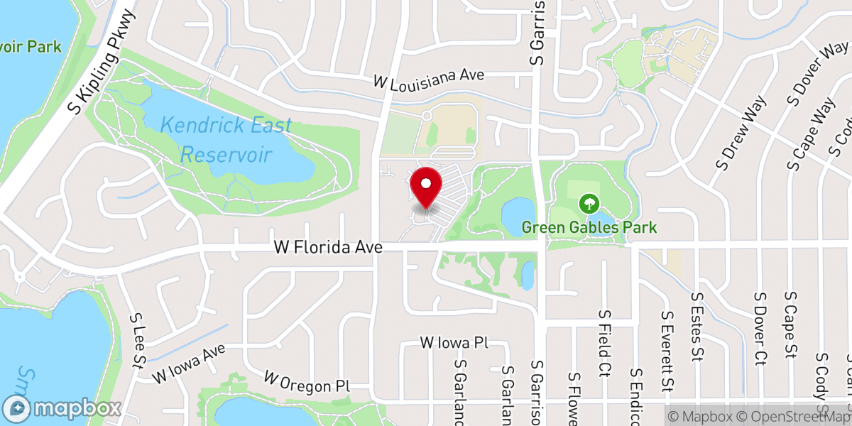Map showing location of St. Jude Catholic Church Community Center