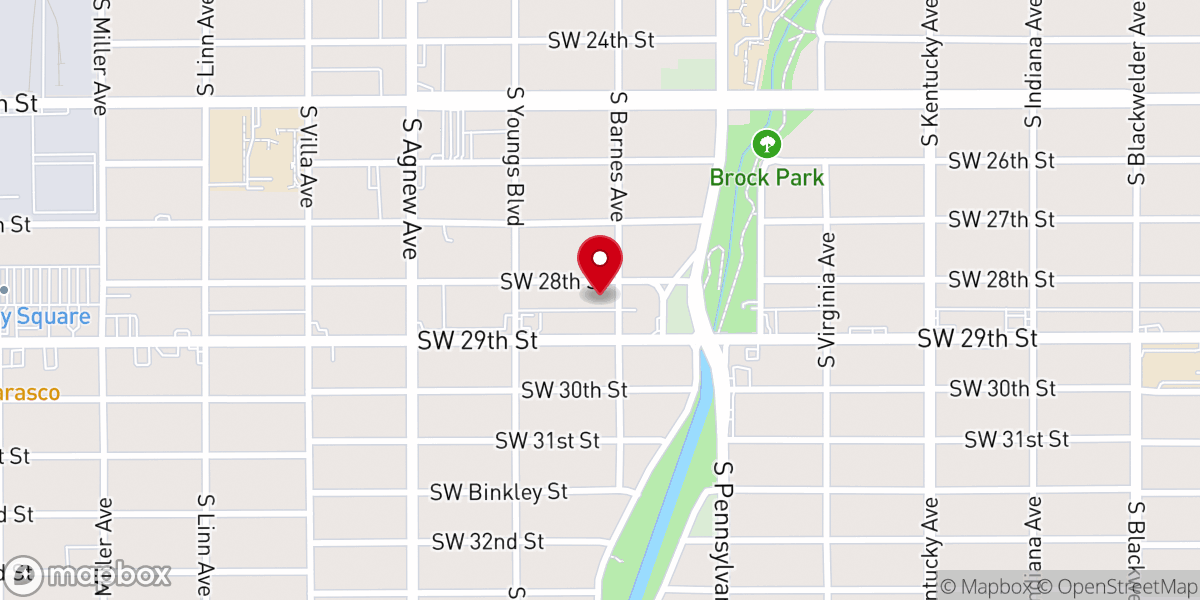 Map showing location of South Agnew Church of God