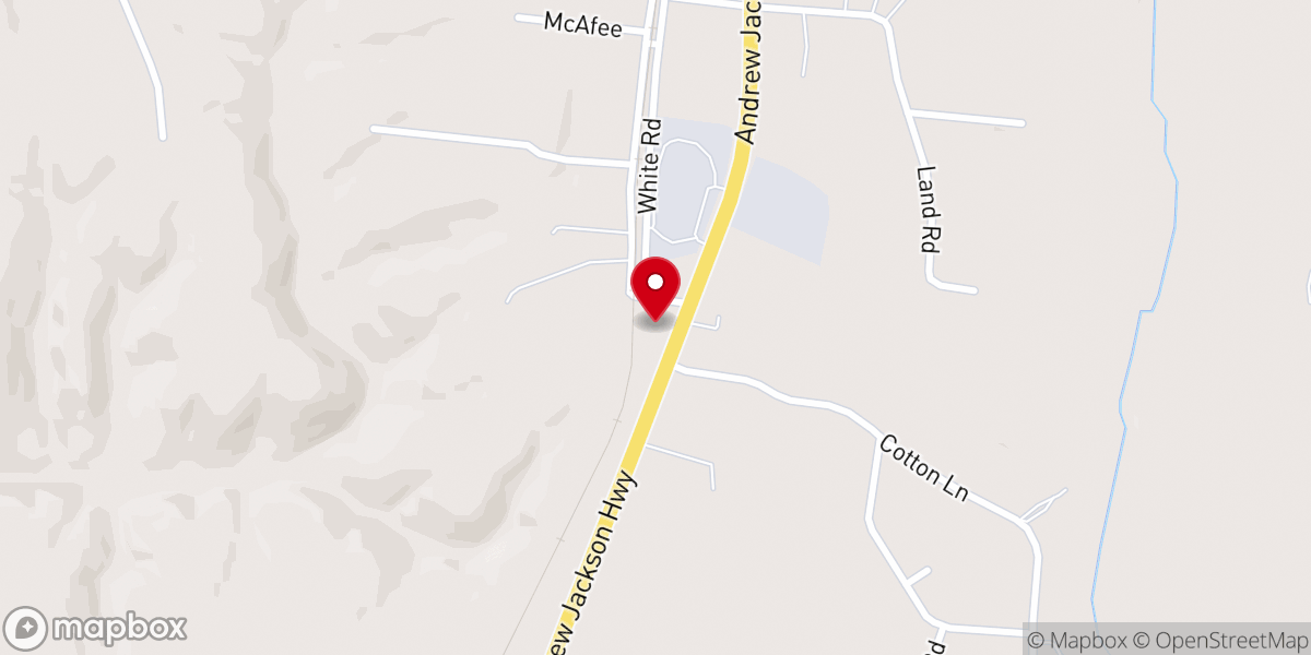 Map showing location of Lawrence County Association of Baptists