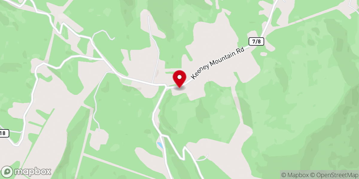 Map showing location of Chestnut Grove Church