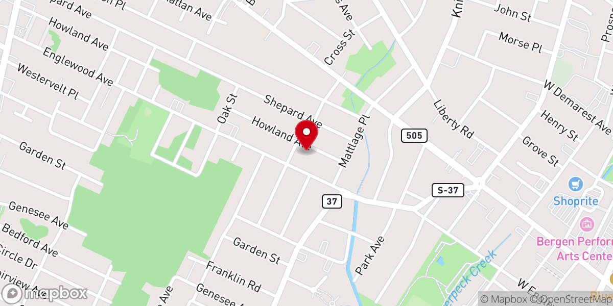 Map showing location of Taveras Church