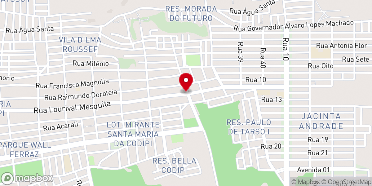 Map showing location of Igreja de Cristo Pentecostal Internacional