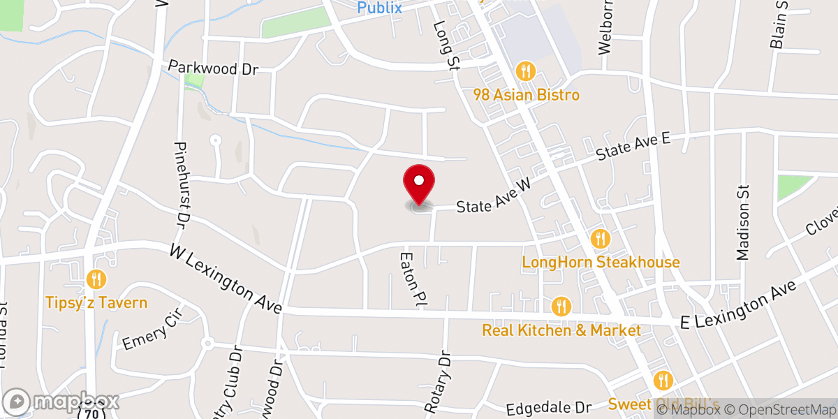 Map showing location of High Point Primitive Baptist Church